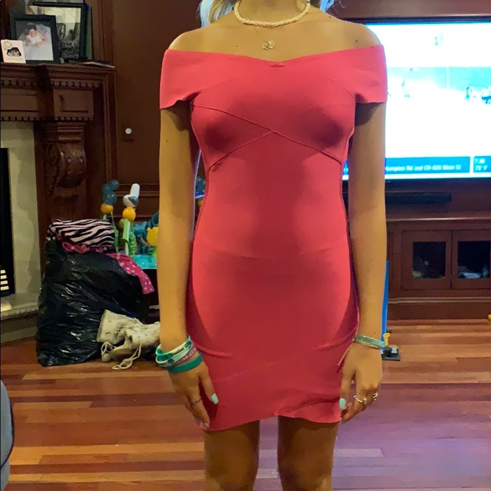Guess dress pink xs